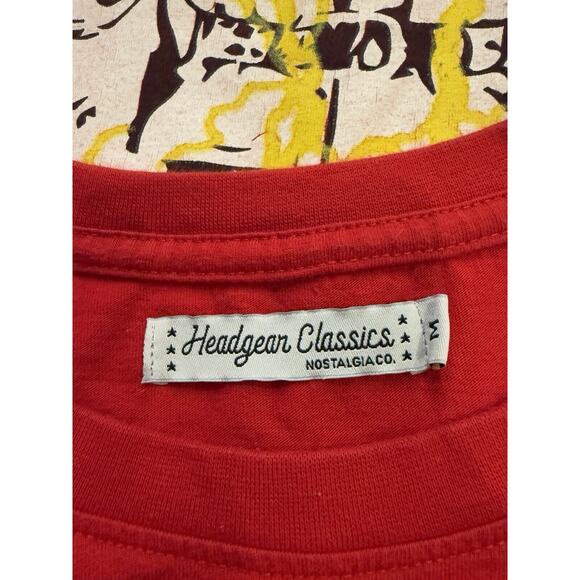 Headgear Classics Mens Red Death Row Records Nostalgic Short Sleeve T-Shirt M - Picture 5 of 8